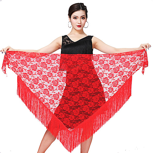 

Latin Dance Skirts Tassel Women's Training Performance Lace