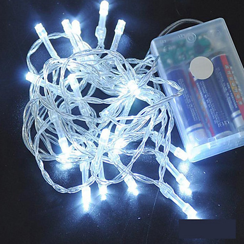 

4m String Lights 40 LEDs 6pcs Warm White RGB White Creative Party Batteries Powered