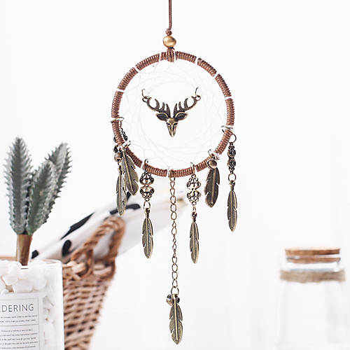 

Boho Dream Catcher Handmade Gift Wall Hanging Decor Art Ornament Craft Elk For Kids Bedroom Wedding Festival 377cm