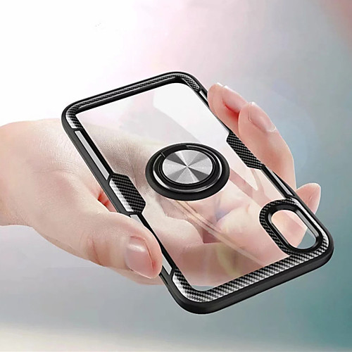 

Phone Case For Apple Back Cover iPhone 12 Pro Max 11 Pro Max iPhone XR iPhone XS iPhone XS Max iPhone X iPhone 8 Plus iPhone 8 iPhone 7 Plus iPhone 7 iPhone 6s Plus Ring Holder Solid Color Hard PC