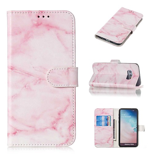 

Case For Samsung Galaxy S9 / S9 Plus / S8 Plus Wallet / Card Holder / Flip Full Body Cases Marble Hard PU Leather