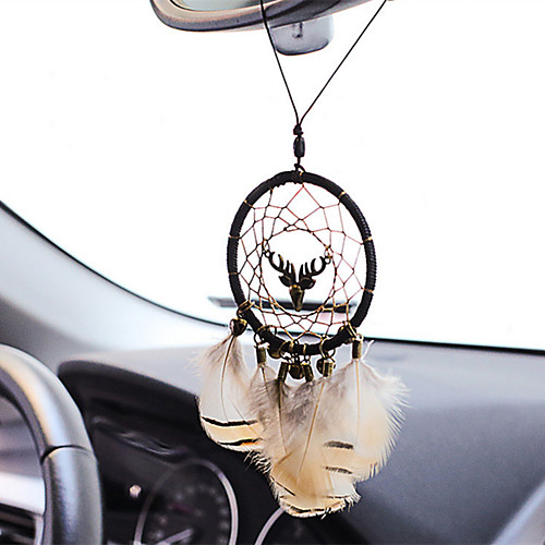 

Boho Dream Catcher Handmade Gift Wall Hanging Decor Art Ornament Craft Feather Elk for Kids Bedroom Wedding Festival 307cm