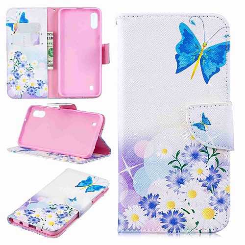 

Case For Samsung Galaxy J6 (2018) / J6 Plus / J4 (2018) Wallet / Card Holder / Flip Full Body Cases Butterfly Hard PU Leather