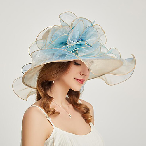 

Organza Headwear with Flower / Ruffle 1 PC Wedding / Sports & Outdoor / Tea Party Headpiece