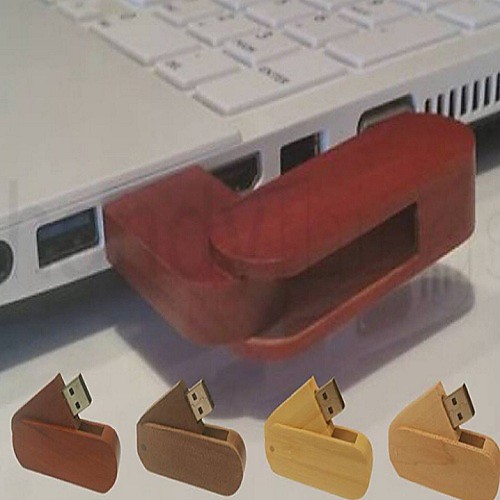 

LITBest Wooden Rounded Corner Swivel real 8GB USB Flash Drive Pen Memory Stick Maple Mahogany Walnut Bamboo