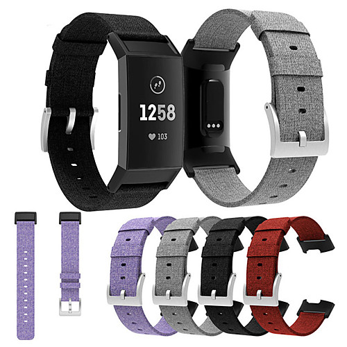 

Smart Watch Band for Fitbit 1 pcs Classic Buckle Fabric Replacement Wrist Strap for Fitbit Charge 3