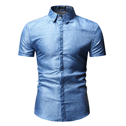 

Men's Shirt Galaxy Geometric 3D Print Tops Cotton Black Royal Blue Light Blue