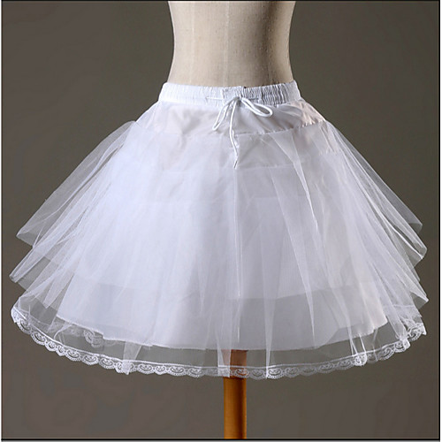 

Maid Costume Ballet Dancer Classic Lolita 1950s Vacation Dress Dress Petticoat Hoop Skirt Crinoline Prom Dress Women's Girls' Tulle Costume White Vintage Cosplay Wedding Party Princess