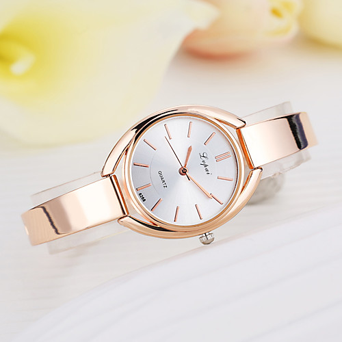 

Ladies Quartz Watches Elegant Fashion Silver Rose Gold Alloy Chinese Quartz GoldenBlack GoldenWhite Silver / Black New Design Casual Watch 1 pc Analog One Year Battery Life