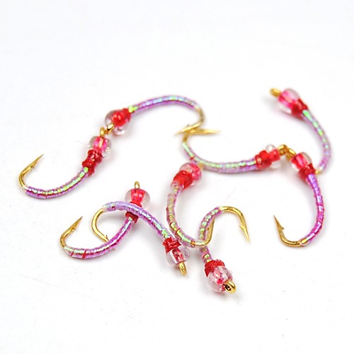 

10 pcs Flies Fishing Lures Flies Feathers Carbon Steel Mixed Material Sinking Fly Fishing Bait Casting Ice Fishing