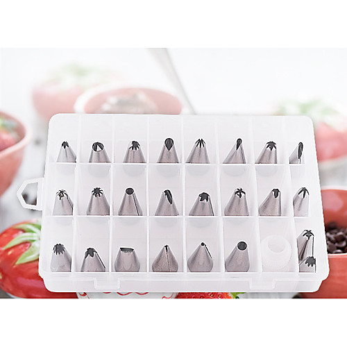 

24pcs Plastic Stainless steel Creative Kitchen Gadget DIY For Cake Kitchen Rectangular Baking & Pastry Tools Bakeware tools