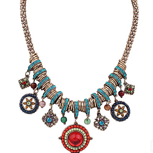 

Women's Pendant Necklace Chrome Imitation Diamond Gold 42.6 cm Necklace Jewelry 1pc For Daily