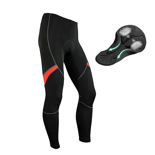 

TRYSIL Men's Cycling Tights Winter Fleece Polyester Bike Pants / Trousers Bottoms Fleece Lining Breathable Sweat-wicking Sports Solid Colored Black Mountain Bike MTB Road Bike Cycling Clothing Apparel