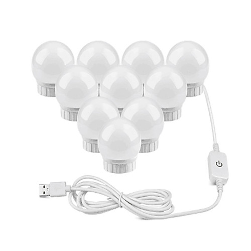 

1pc 10 W LED Globe Bulbs 1820 lm USB 10 LED Beads SMD 2835 Rotatable Dimmable Christmas Wedding Decoration White 5 V / RoHS