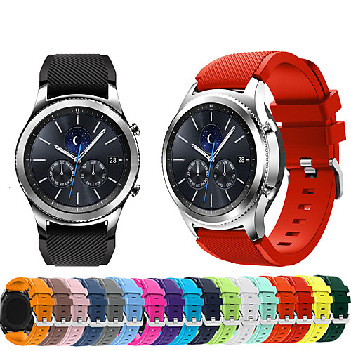 

Watch Band for Gear S3 Frontier / Gear S3 Classic Samsung Galaxy Sport Band Silicone Wrist Strap