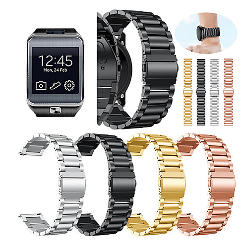 

Ремешок для часов для Gear 2 R380 / Gear 2 Neo R381 / Gear Live Samsung Galaxy Спортивный ремешок / Классическая застежка Металл / Нержавеющая сталь Повязка на запястье
