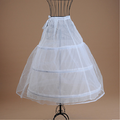 

Bride Classic Lolita 1950s Vacation Dress Dress Petticoat Hoop Skirt Crinoline Prom Dress Women's Girls' Tulle Costume White Vintage Cosplay Wedding Party Princess