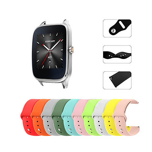 

Ремешок для часов для Asus ZenWatch 2 / Asus ZenWatch Asus Спортивный ремешок силиконовый Повязка на запястье