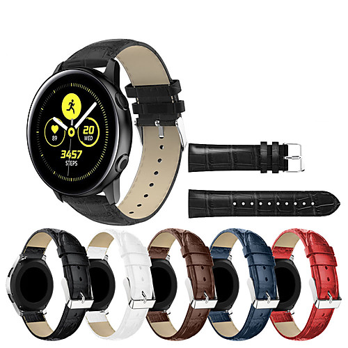 

Ремешок для часов для Gear S3 Frontier / Gear S3 Classic / Samsung Galaxy Watch 46 Samsung Galaxy Спортивный ремешок Натуральная кожа Повязка на запястье
