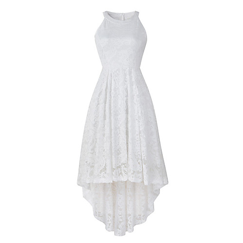 

Women's Swing Dress Midi Dress - Sleeveless Solid Colored Halter Neck Basic Wine White Black Blue Purple Blushing Pink Beige Gray Light Blue S M L XL XXL