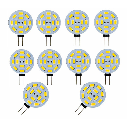 

10pcs 3 W LED Bi-pin Lights 300 lm G4 12 LED Beads SMD 5730 Decorative Adorable Warm White Cold White 12 V