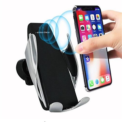 

S5 Wireless Charger Automatic Sensor Car Wireless Charger For iPhone 11 Pro Max Xs Max Xr X Samsung S10 S9 Intelligent Infrared Fast Wirless Charging Phone Holder