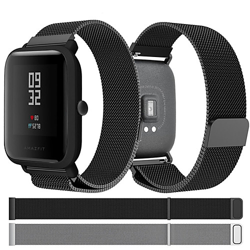 

Ремешок для часов для Huami Amazfit Bip Younth Watch Xiaomi Спортивный ремешок / Миланский ремешок Нержавеющая сталь Повязка на запястье