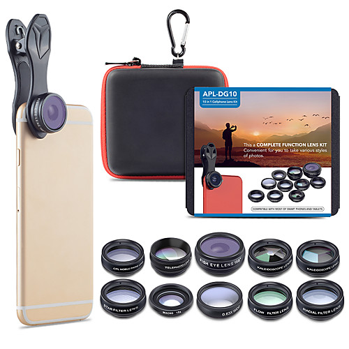 

Mobile Phone Lens Lens with Filter / Fish-Eye Lens / Long Focal Lens Glasses / Aluminium Alloy 2X 20 mm 15 m 198 ° Cute / Cool