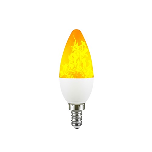 

1pc 2 W LED Candle Lights 100-200 lm E12 C35 38 LED Beads SMD 2835 Christmas Wedding Decoration Yellow 220-240 V 110-130 V