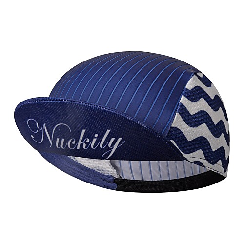

Cycling Cap / Bike Cap Nuckily Visor UV Resistant Breathable Quick Dry Sweat wicking Bike / Cycling Navy Blue Spandex for Teen Adults' Women's Men's Damask Road Bike Outdoor Exercise Recreational