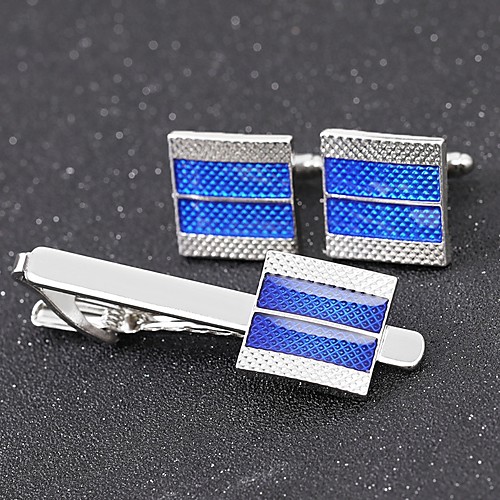 

Cufflinks Tie Clips Formal Fashion Brooch Jewelry Silver For Daily Work