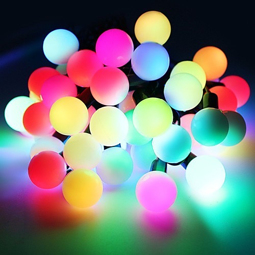 

5m 50 LEDs Bulb Waterproof String Lights Outdoor String Lights White Warm White RGB Party Decorative Lovely 220-240 V 1pc