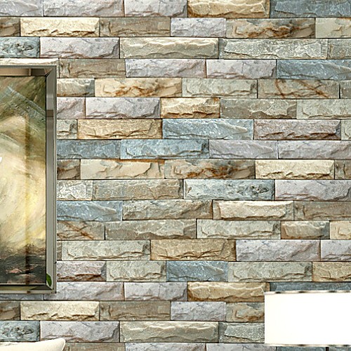 

Wallpaper Wall Covering Sticker Film Brick Peel and Stick Removable 3D Vinyl PVC Home Décor 95045 cm