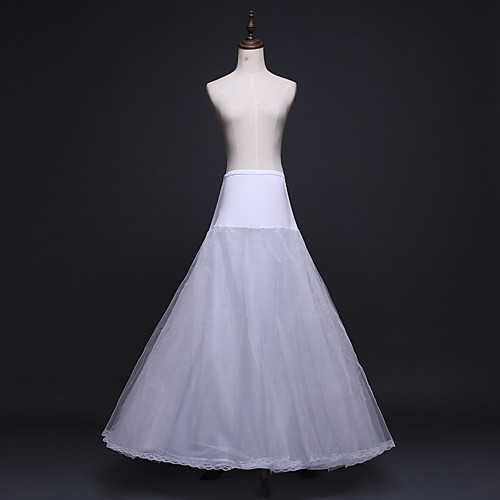 

Bride Classic Lolita 1950s Vacation Dress Dress Petticoat Hoop Skirt Crinoline Prom Dress Women's Girls' Tulle Costume White Vintage Cosplay Wedding Party Princess