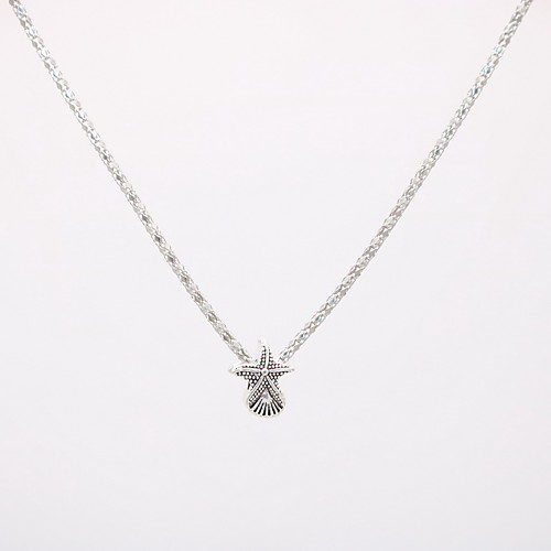 

Women's Pendant Necklace Necklace Classic Starfish Dainty Unique Design Fashion Modern Silver Plated Chrome Silver 42 cm Necklace Jewelry 1pc For Street Daily Carnival Holiday Festival