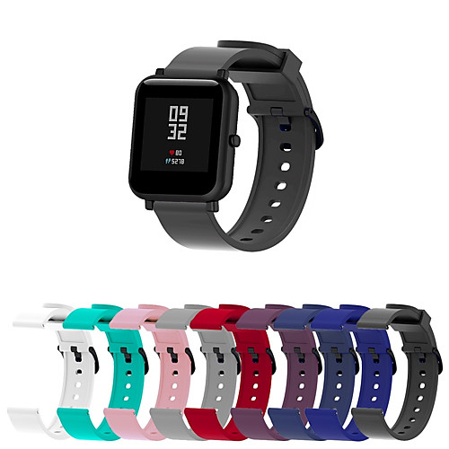 

Smart Watch Band for Xiaomi 1 pcs Sport Band Silicone Replacement Wrist Strap for Huami Amazfit Bip Younth Watch 20mm