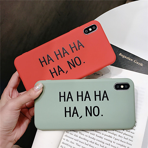 

Кейс для Назначение Apple iPhone XR / iPhone XS Max С узором Кейс на заднюю панель Слова / выражения Мягкий ТПУ для iPhone XS / iPhone XR / iPhone XS Max
