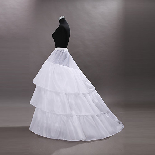 

Bride Classic Lolita 1950s Vacation Dress Dress Petticoat Hoop Skirt Crinoline Prom Dress Women's Girls' Tulle Costume White Vintage Cosplay Wedding Party Princess