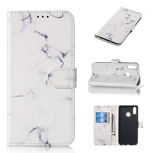 

Case For Huawei Huawei P30 / Huawei P30 Pro / P10 Lite Wallet / Card Holder / Flip Full Body Cases Marble Hard PU Leather