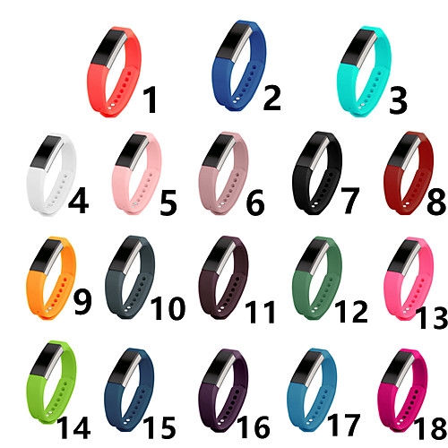 

Ремешок для часов для Fitbit Alta Fitbit Классическая застежка Керамика / силиконовый Повязка на запястье