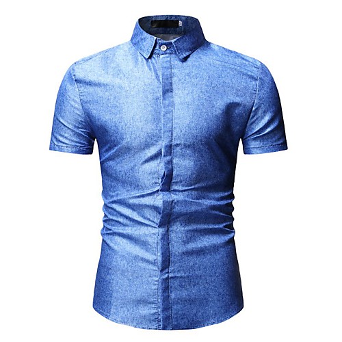 

Men's Shirt Tie Dye Tops Black Royal Blue Light Blue
