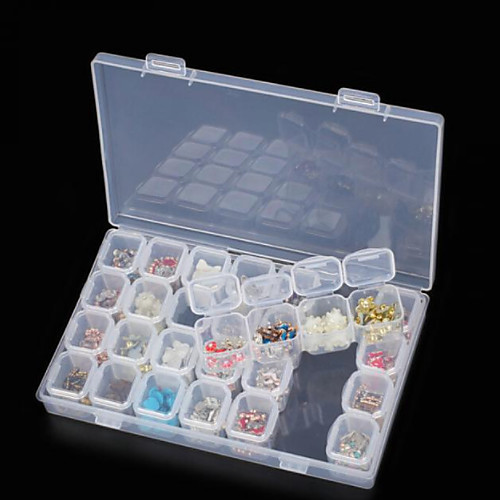 

Storage Box / Pill Box / Jewelry Organizer Plastic Multi-function / Durable Transparent