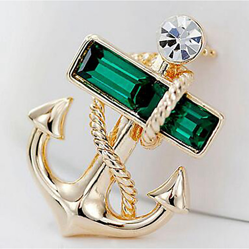 

Men's Brooches Anchor Brooch Jewelry Gold For Daily