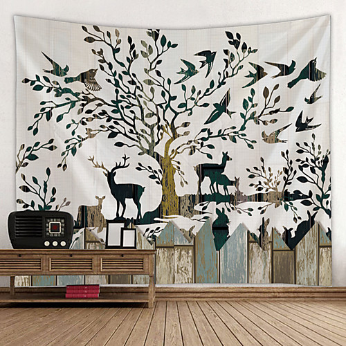 

Garden Theme / Floral Theme Wall Decor 100% Polyester Modern Wall Art, Wall Tapestries Decoration