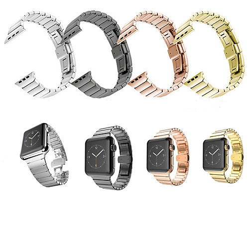 

Watch Band for Apple Watch Series 5/4/3/2/1 Apple Butterfly Buckle Stainless Steel Wrist Strap