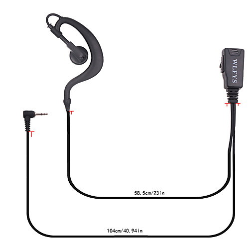 

Two Way Radio G Shape Clip-Ear Headset Earpiece with PTT is Compatible with Motorola T460 T600 MH230R MS350R MT350R