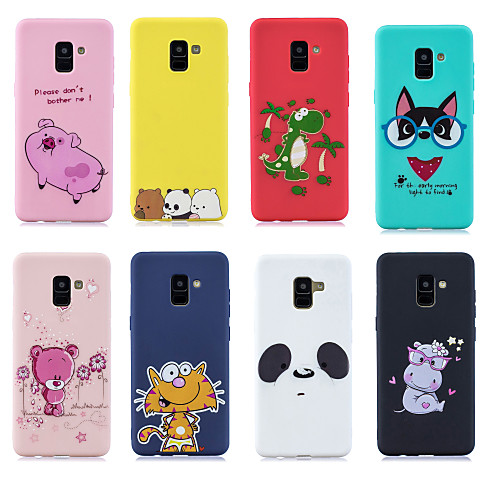 

Case For Samsung Galaxy A6 (2018) / A6 (2018) / Galaxy A7(2018) Pattern Back Cover Animal / Cartoon Soft TPU