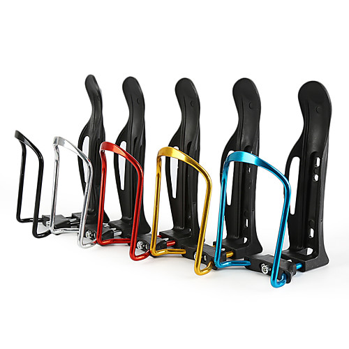 

Bike Water Bottle Cage Adjustable Portable Lightweight Nondeformable Durable For Cycling Bicycle Road Bike Mountain Bike MTB Recreational Cycling Aluminum Alloy PE Silver Red Blue