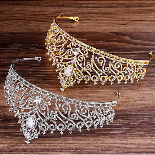 

Alloy Tiaras with Sparkling Glitter / Glitter 1pc Wedding / Party / Evening Headpiece