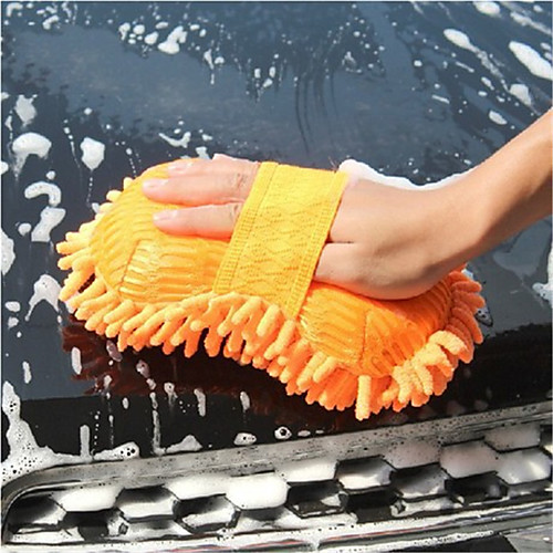 

1pcs Car Wash Cotton Chenille Car Sponge - Random Color